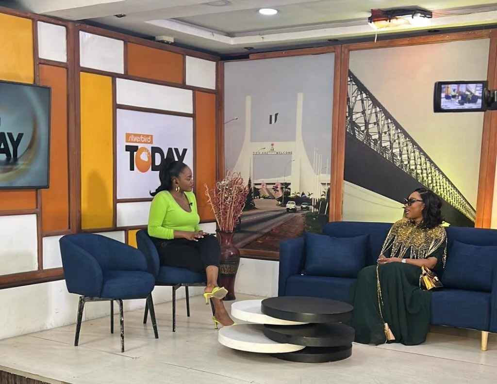 Sainabou mbye in a talk show